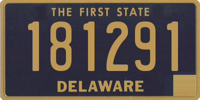 DE license plate 181291