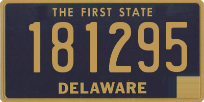 DE license plate 181295