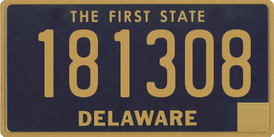 DE license plate 181308