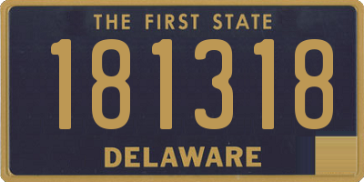 DE license plate 181318