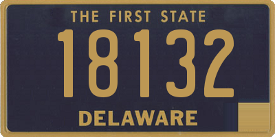 DE license plate 18132