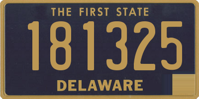 DE license plate 181325