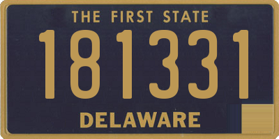 DE license plate 181331