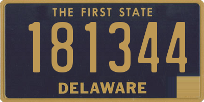 DE license plate 181344