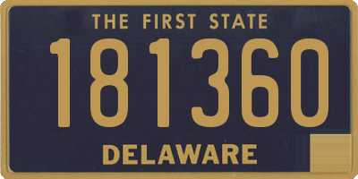 DE license plate 181360