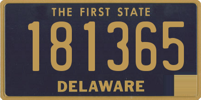 DE license plate 181365