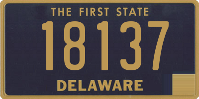 DE license plate 18137