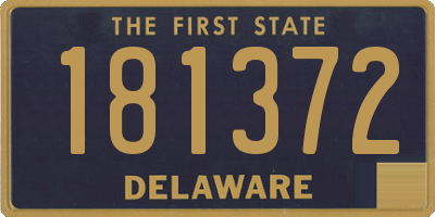 DE license plate 181372