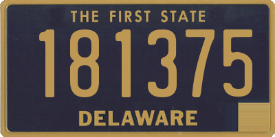 DE license plate 181375