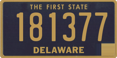 DE license plate 181377