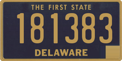 DE license plate 181383