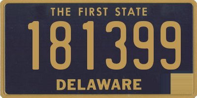 DE license plate 181399