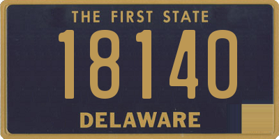 DE license plate 18140