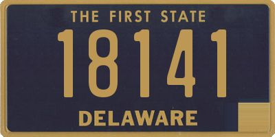 DE license plate 18141