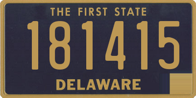 DE license plate 181415