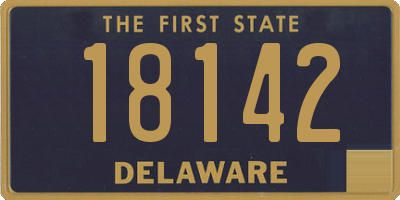 DE license plate 18142