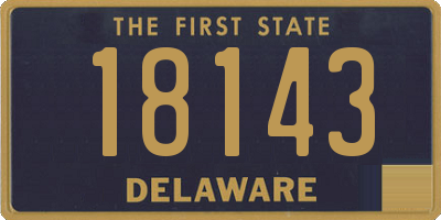 DE license plate 18143