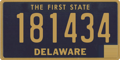 DE license plate 181434