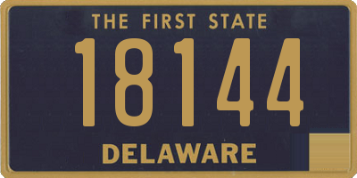 DE license plate 18144