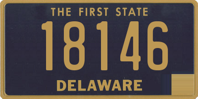 DE license plate 18146