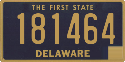 DE license plate 181464