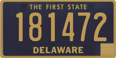 DE license plate 181472