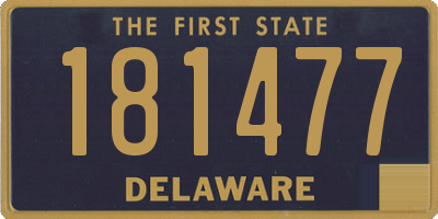 DE license plate 181477