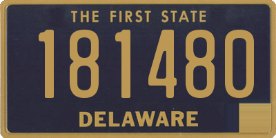 DE license plate 181480