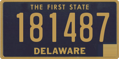 DE license plate 181487