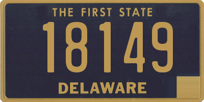 DE license plate 18149