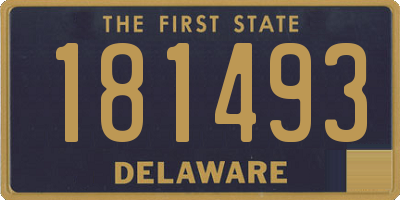 DE license plate 181493