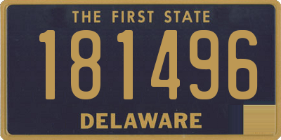 DE license plate 181496