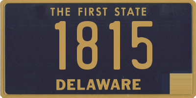 DE license plate 1815