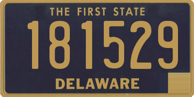 DE license plate 181529