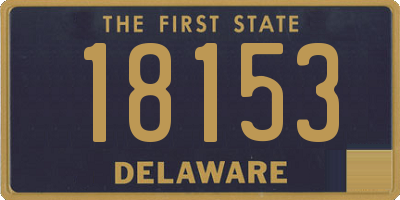 DE license plate 18153