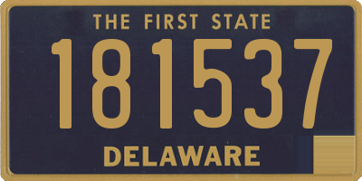 DE license plate 181537