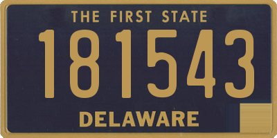 DE license plate 181543