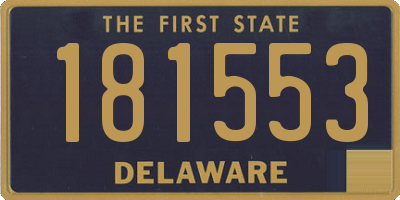 DE license plate 181553