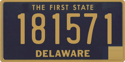 DE license plate 181571