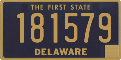 DE license plate 181579