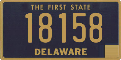 DE license plate 18158