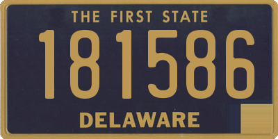 DE license plate 181586