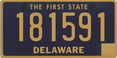 DE license plate 181591