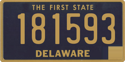 DE license plate 181593