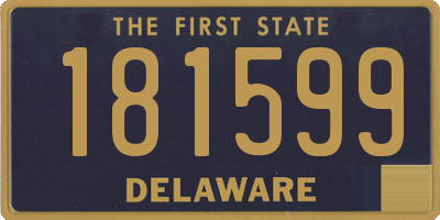 DE license plate 181599