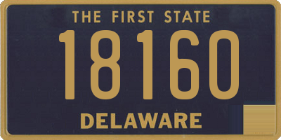 DE license plate 18160