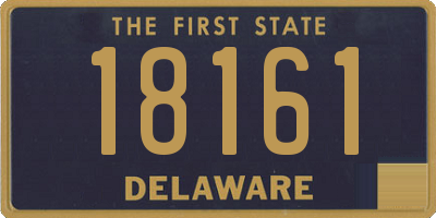 DE license plate 18161