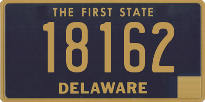 DE license plate 18162