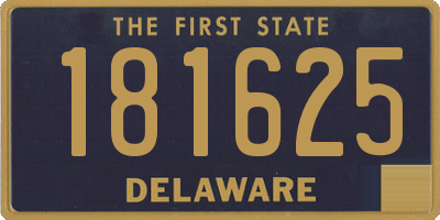 DE license plate 181625