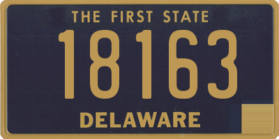 DE license plate 18163